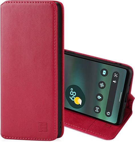 Free Shipping Offer 32nd Classic Series 2.0 - Real Leather Book Wallet Case Cover for Samsung Galaxy S20, Real Leather Design with Card Slot, Magnetic Closure and Built in Stand - Burgundy
