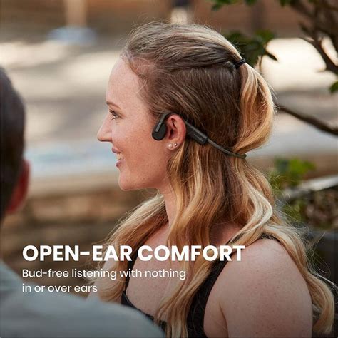 Limited Stock AfterShokz OpenMove Wireless Bone Conduction Open-Ear Bluetooth Headphones Includes Sticker Pack