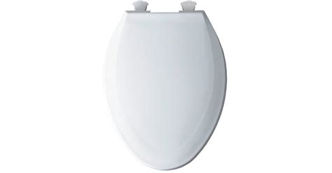 Weekly Top Sale BEMIS 1100EC 000 Toilet Seat with Easy Clean & Change Hinges, ELONGATED, Plastic, White