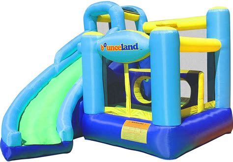 Black Friday - 40% OFF Bounceland Ultimate Combo Inflatable Bounce House, 12 ft L x 10 ft W x 8 ft H, Basketball Hoop, Obstacle Wall, Fun Tunnel, Slide and Bounce Area for Kids