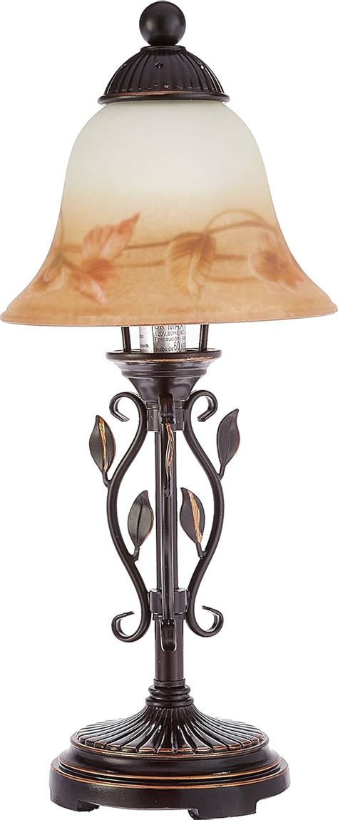 Dale Tiffany TA80540, Flower, Fruit One Light Accent Table Lamp from Leaf Vine Collection in Bronze/Dark Finish, 7.00 inches, Sand