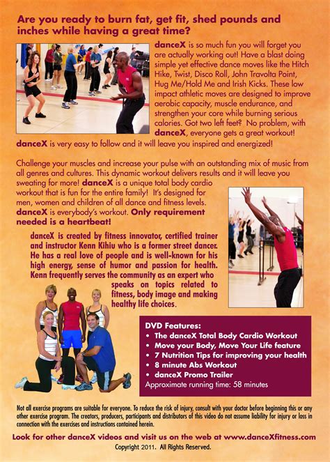 Free Shipping Offer DanceX: Fun Total Body Cardio Fitness DVD - Everybody's Workout Home Exercise DVD with FREE Bonus Content - As Seen On TV - Dance to Lose Weight Workout DVD - Get Healthy Now - Safe for All Ages