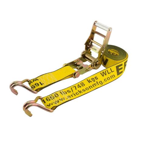 Top Rated Erickson 58727 Yellow 2" x 30' Ratchet Strap with Chain Leads