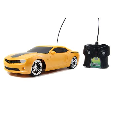 Best Deal Jada Toys HyperChargers 2010 Chevy Camaro SS BTM Remote Controlled Vehicle (1:16), Yellow