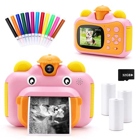 Flash Sale Kids Camera for Girls,12MP Digital Mini Video Camera for Children, IPS Screen, Rechargeable and Shockproof Camera for 3-10 Year Old Girls,Birthday Christmas Toy Gifts (16G SD Card Included)