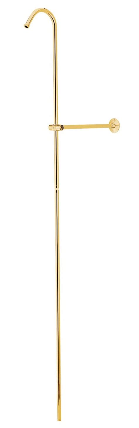 Flash Sale Kingston Brass CCR602 Vintage Shower Riser with Wall Support, 6-Inch, Polished Brass