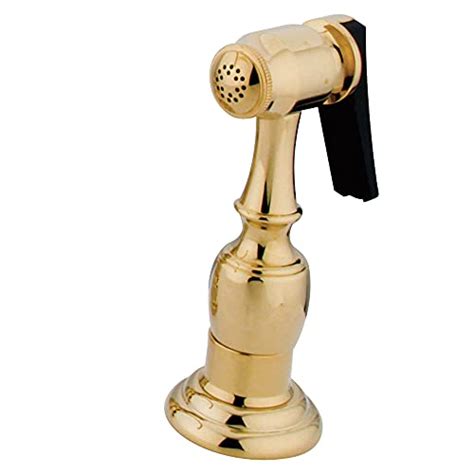Kingston Brass Gourmetier KBSPR2 Kitchen Faucet Sprayer with Hose, Polished Brass