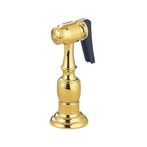 Kingston Brass Gourmetier KBSPR2 Kitchen Faucet Sprayer with Hose, Polished Brass