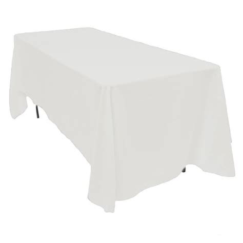 Exclusive Discount 80% Offer LinenTablecloth 70 x 120-Inch Rectangular Polyester Tablecloth White