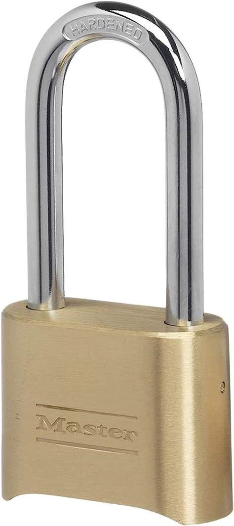 Big Sale Master Lock 175DLH Set Your Own Combination Padlock 2-1/4 in. Shackle Brass Finish