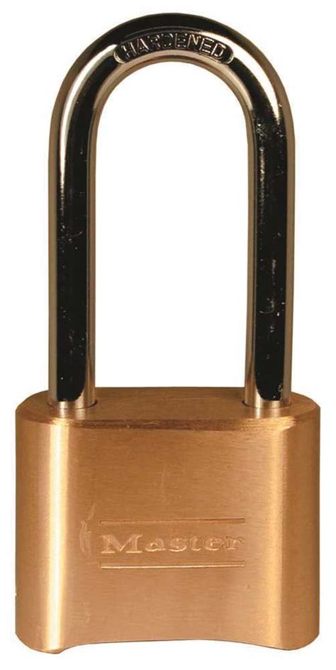 Big Sale Master Lock 175DLH Set Your Own Combination Padlock 2-1/4 in. Shackle Brass Finish