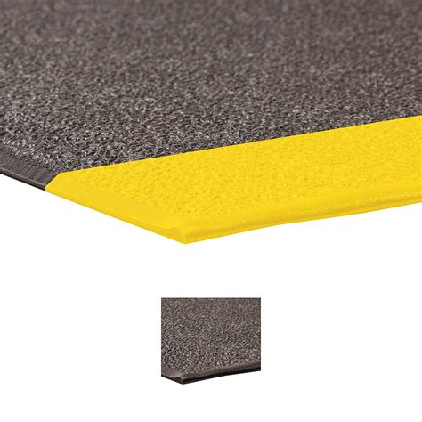 Notrax 415 Pebble Step Sof-Tred™ W/Dyna-Shield® Anti-Fatigue Safety Mat, for Home or Business 3' X 6' Black/Yellow