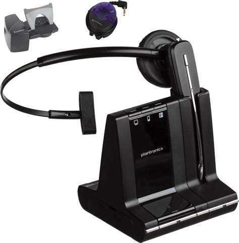 Plantronics Savi W730 Wireless Headset Bundle with Headset Advisor Wipe (Renewed)