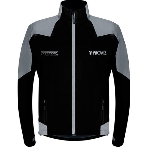 ☑ Proviz Men's 1730996031 Nightrider - 2 - Cycling - Jacket - Black - Mens - XS