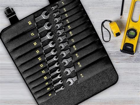 Review Ratcheting Wrench Set With ToolRoll - Multiple Sizes