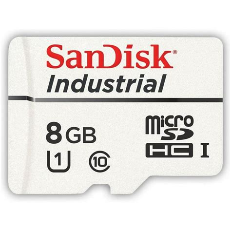 SanDisk Industrial 8GB Micro SD Memory Card Class 10 UHS-I MicroSDHC (Bulk 25 Pack) in Cases (SDSDQAF3-008G-I) Bundle with (1) Everything But Stromboli Card Reader