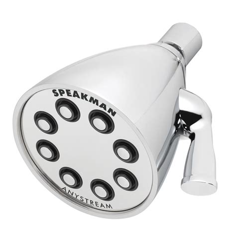 Speakman S-2251-MB Signature Icon Anystream High Pressure Adjustable Solid Brass Shower Head, 2.5 GPM, Matte Black
